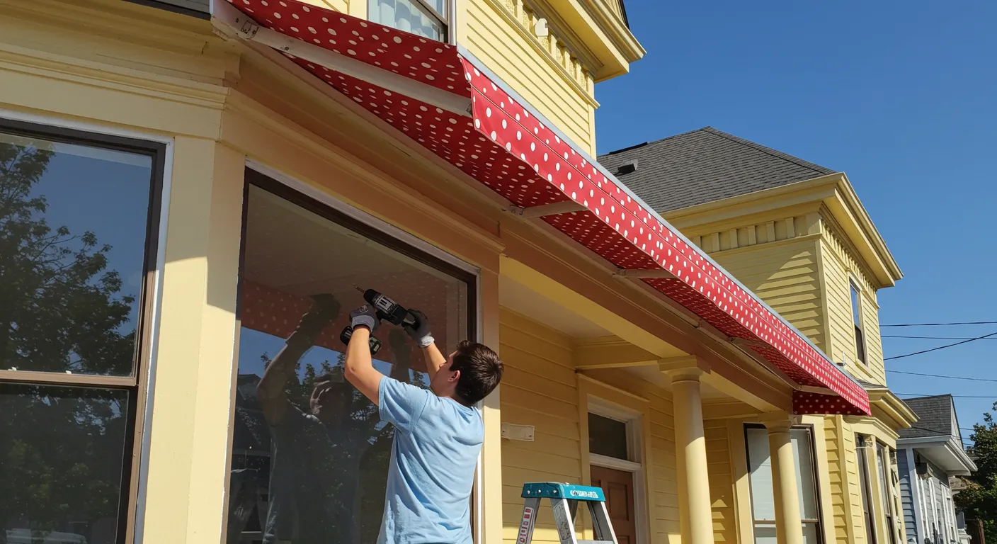 Awning installation team in London